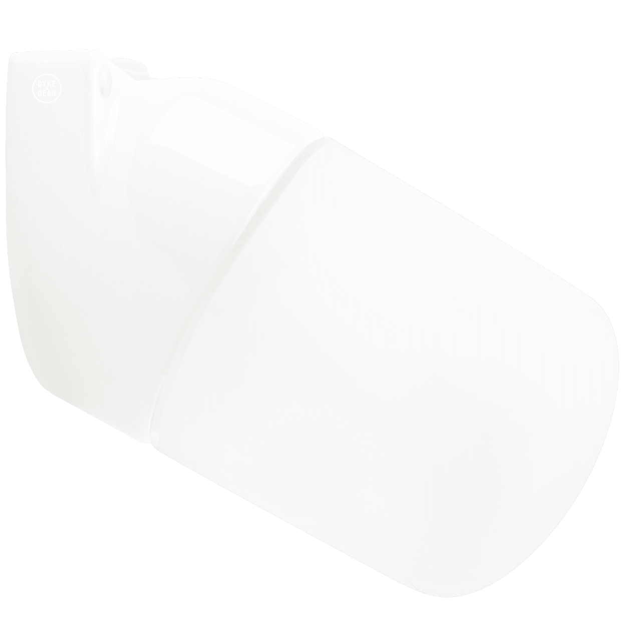 WHITE FROSTED PORCELAIN WATERPROOF ANGLED WALL LIGHT - DYKE & DEAN