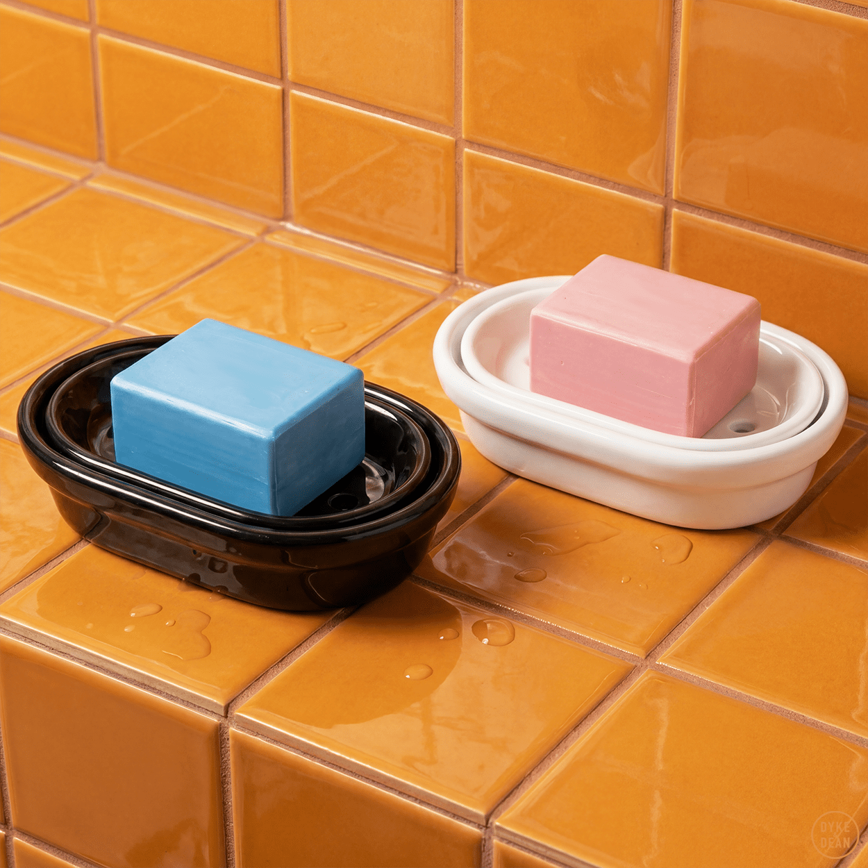 WHITE PORCELAIN SOAP DISH - DYKE & DEAN