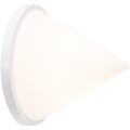 WHITE PYRAMID GLASS LIGHT - DYKE & DEAN