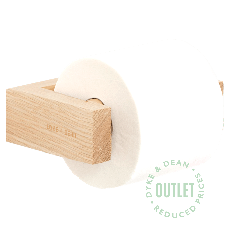 WIREWORKS OAK WALL TOILET ROLL HOLDER OUTLET - DYKE & DEAN