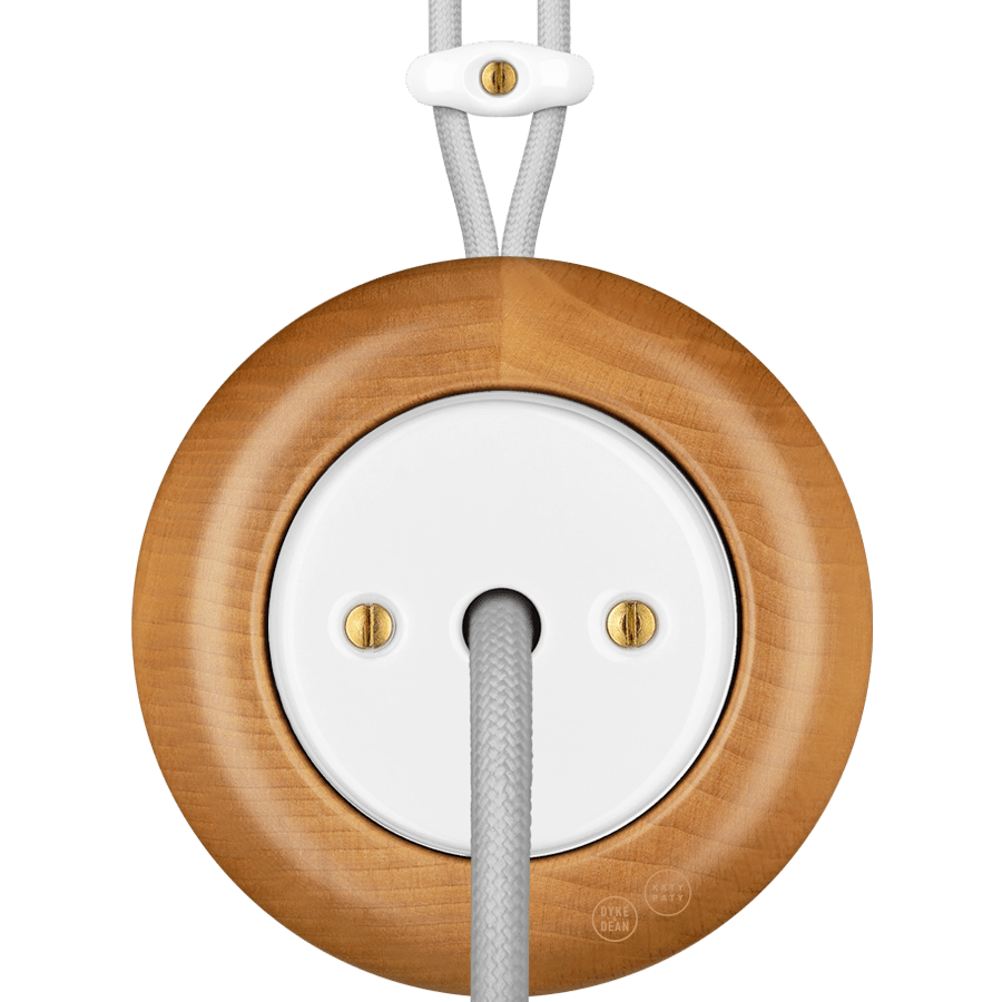 WOODEN PORCELAIN SURFACE MOUNTED FAGUS CABLE GLAND - DYKE & DEAN