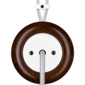 WOODEN PORCELAIN SURFACE MOUNTED NUCLEUS CABLE GLAND - DYKE & DEAN