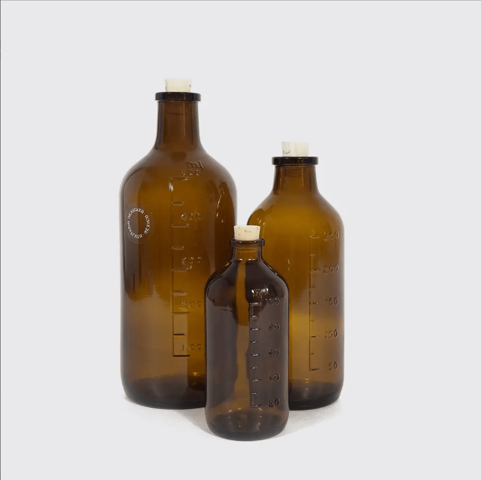 100ML AMBER GLASS BOTTLE - DYKE & DEAN