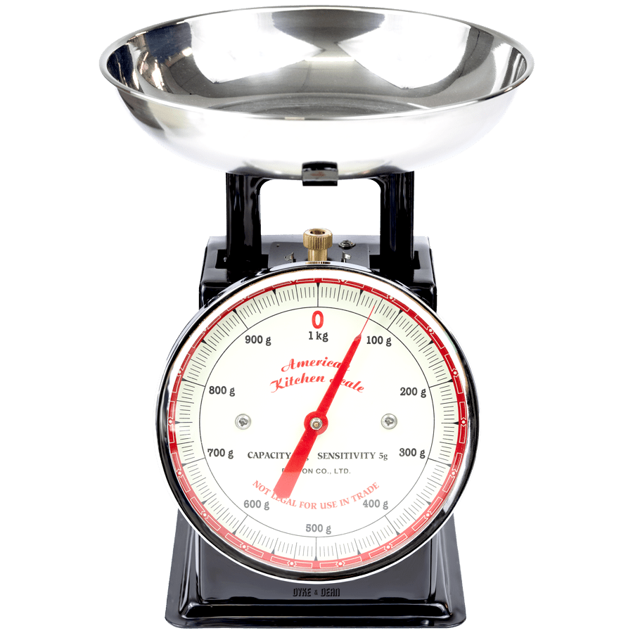 AMERICAN KITCHEN SCALE BLACK - DYKE & DEAN