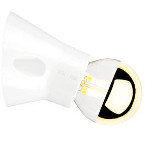 ANGLED WHITE WALL BATTEN LAMP E27 - DYKE & DEAN