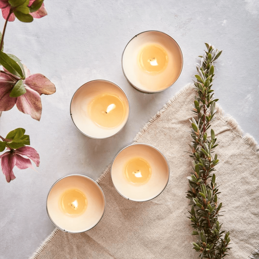 APPLE & ELDERFLOWER TEALIGHT CANDLES - DYKE & DEAN