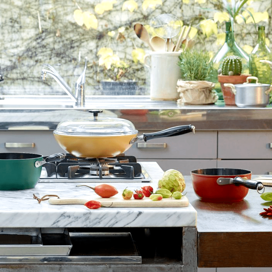 BAKELITE HANDLE NON-STICK SAUCEPAN GREEN - DYKE & DEAN