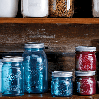 BALL MASON BLUE GLASS JAR 945ML - DYKE & DEAN