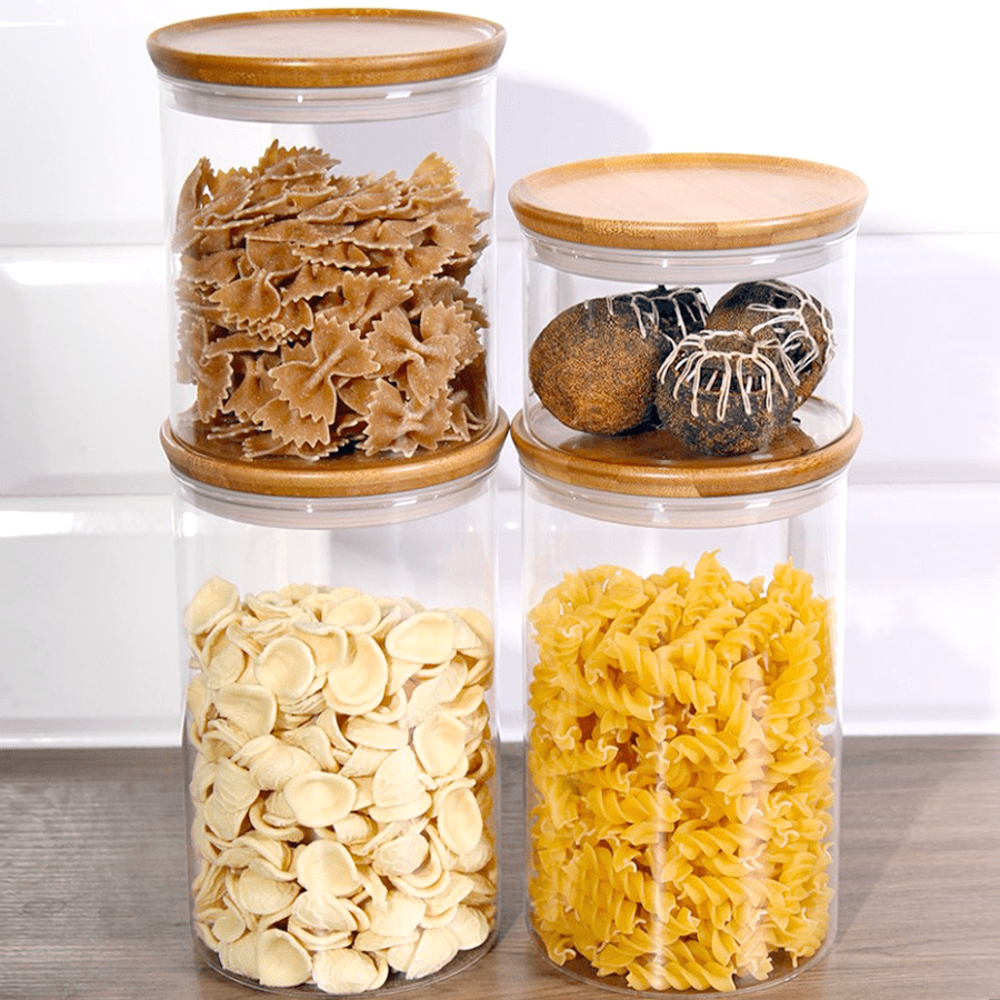 BAMBOO STACKING STORAGE JAR 400ml - DYKE & DEAN