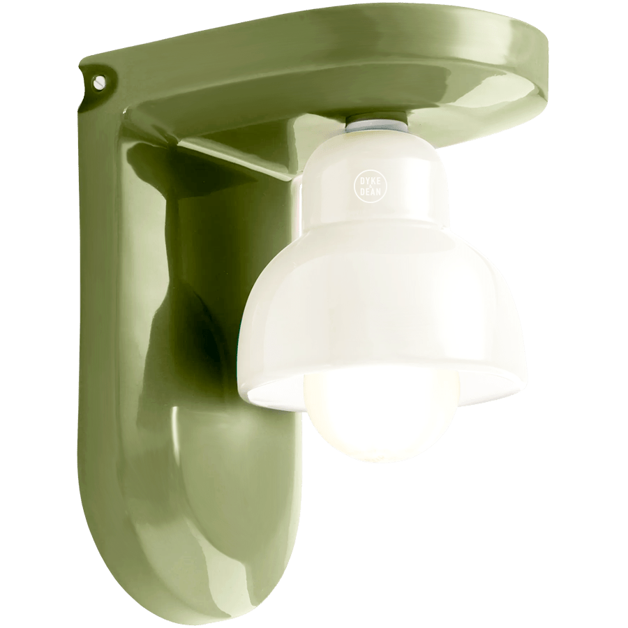 BERIMBAU CERAMIC ANGLED SHADE WALL LAMP - DYKE & DEAN