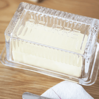 BEURRE GLASS BUTTER DISH - DYKE & DEAN