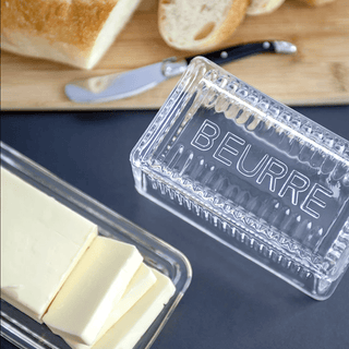 BEURRE GLASS BUTTER DISH - DYKE & DEAN