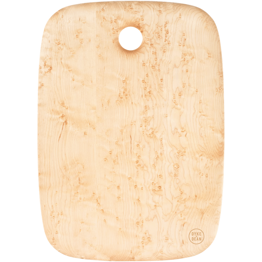 BIRDS EYE MAPLE BREADBOARD 11" X 15.5" - DYKE & DEAN