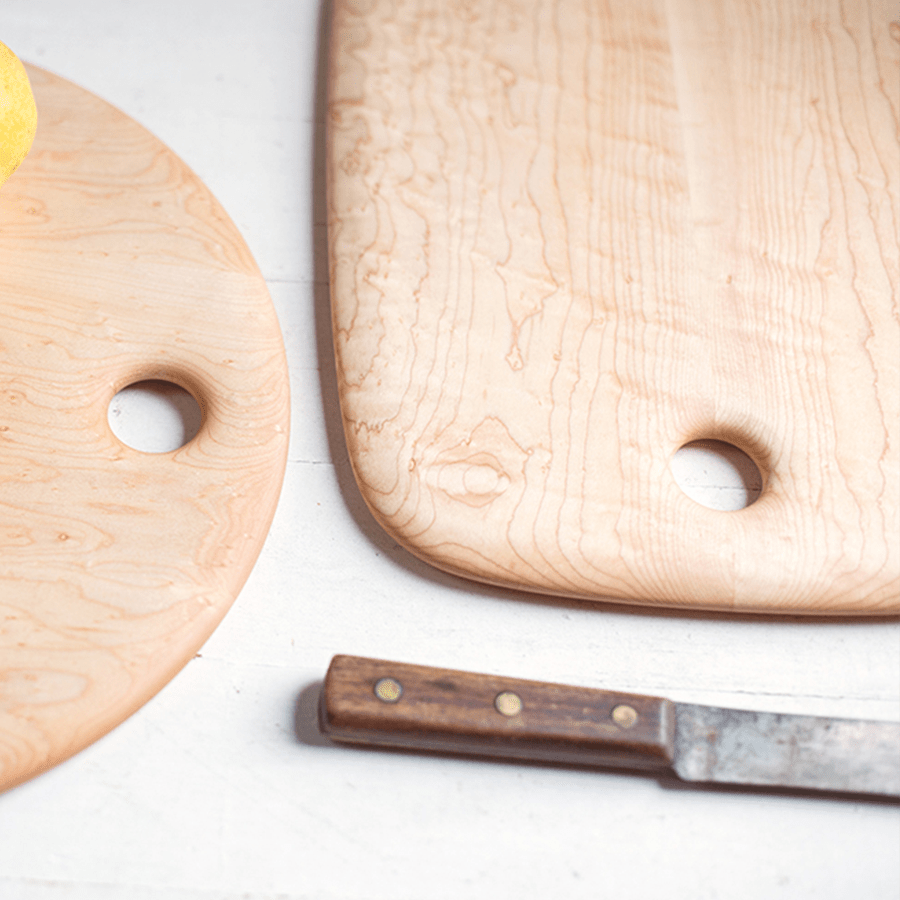 BIRDS EYE MAPLE BREADBOARD 11" X 15.5" - DYKE & DEAN