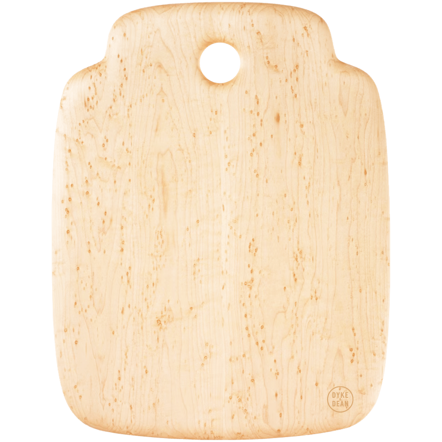 BIRDS EYE MAPLE BREADBOARD 15" X 19" - DYKE & DEAN