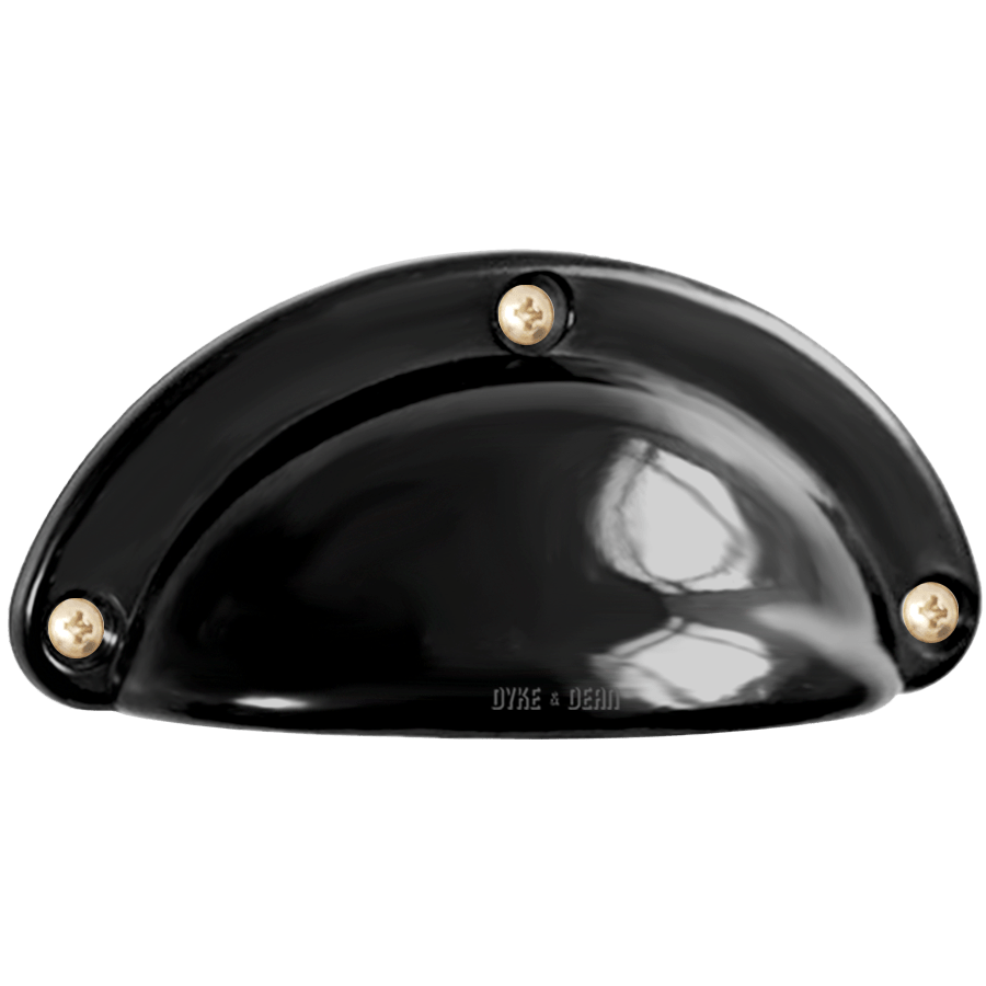 BLACK BAKELITE DOOR PULL HANDLE - DYKE & DEAN