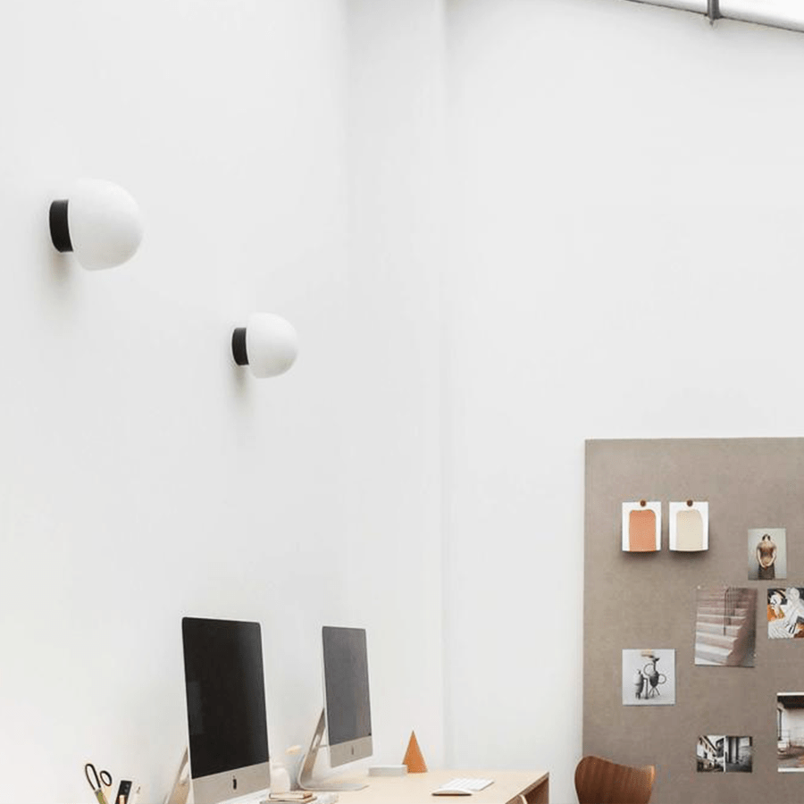 BLACK CERAMIC REARWIRED WATERPROOF LAMPS - DYKE & DEAN