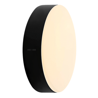 BLACK DISC WALL & CEILING LIGHT 445MM - DYKE & DEAN