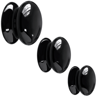 BLACK PORCELAIN DOOR KNOBS - BATHROOM - DYKE & DEAN  - Homewares | Lighting | Modern Home Furnishings