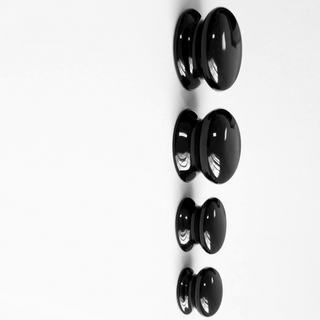 BLACK PORCELAIN DOOR KNOBS - BATHROOM - DYKE & DEAN  - Homewares | Lighting | Modern Home Furnishings