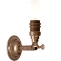 BRONZE EFFECT HEAVY E14 WALL ARM LIGHT - DYKE & DEAN