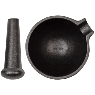 CAST IRON PESTLE & MORTAR - DYKE & DEAN