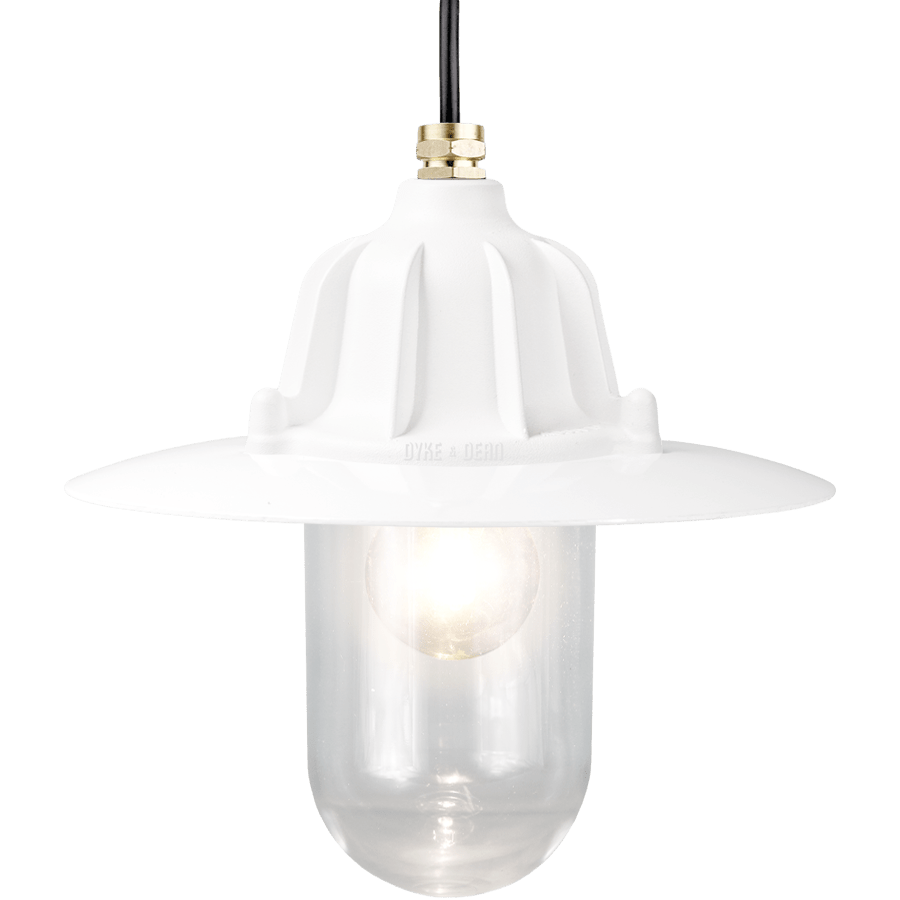 CAST SHADE LANTERN WHITE PENDANT - DYKE & DEAN