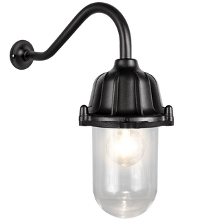 CAST SWAN NECK LANTERN BLACK - DYKE & DEAN