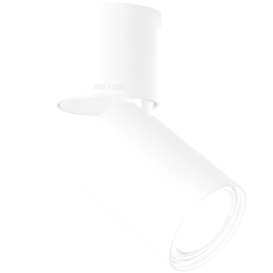 CEILING SWIVEL SPOT LIGHT WHITE - DYKE & DEAN