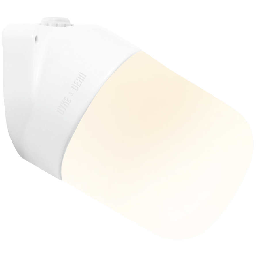 CERAMIC ANGLED WALL LIGHT FROSTED E27 - DYKE & DEAN