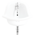 CERAMIC MOUNTED CORNER SINK - DYKE & DEAN