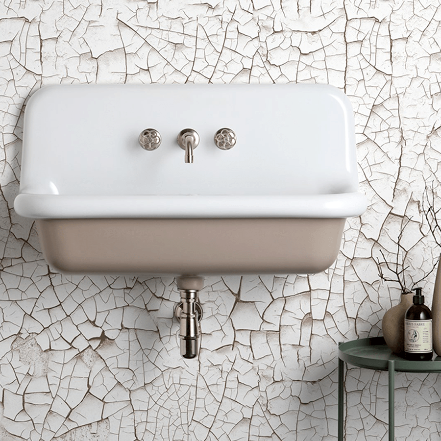 CERAMIC MOUNTED LARGE SINK WHITE - DYKE & DEAN