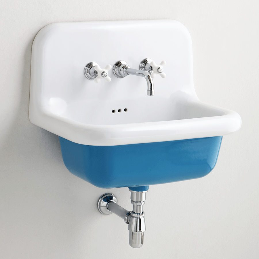 CERAMIC MOUNTED MEDIUM SINK WHITE - DYKE & DEAN