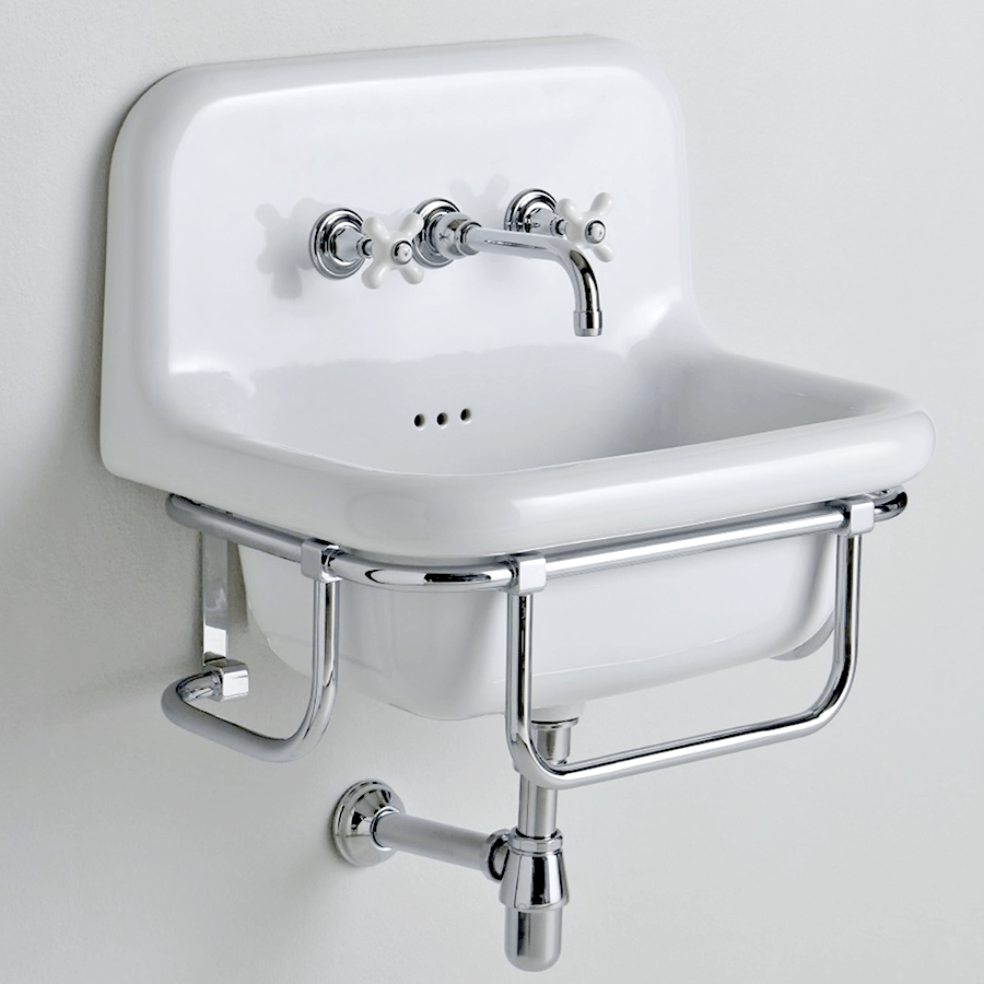 CERAMIC MOUNTED MEDIUM SINK WHITE - DYKE & DEAN