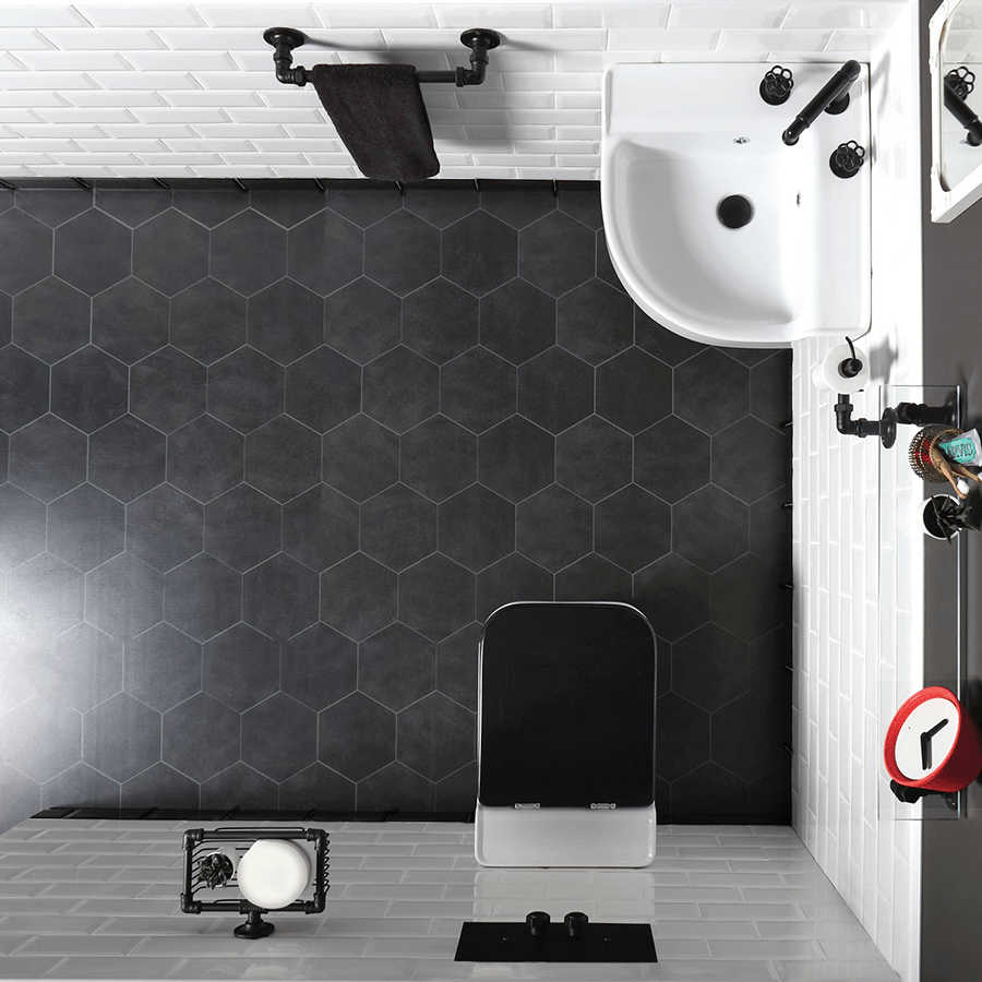 CLASSIC CERAMIC CORNER WALL & COUNTER SINK - DYKE & DEAN