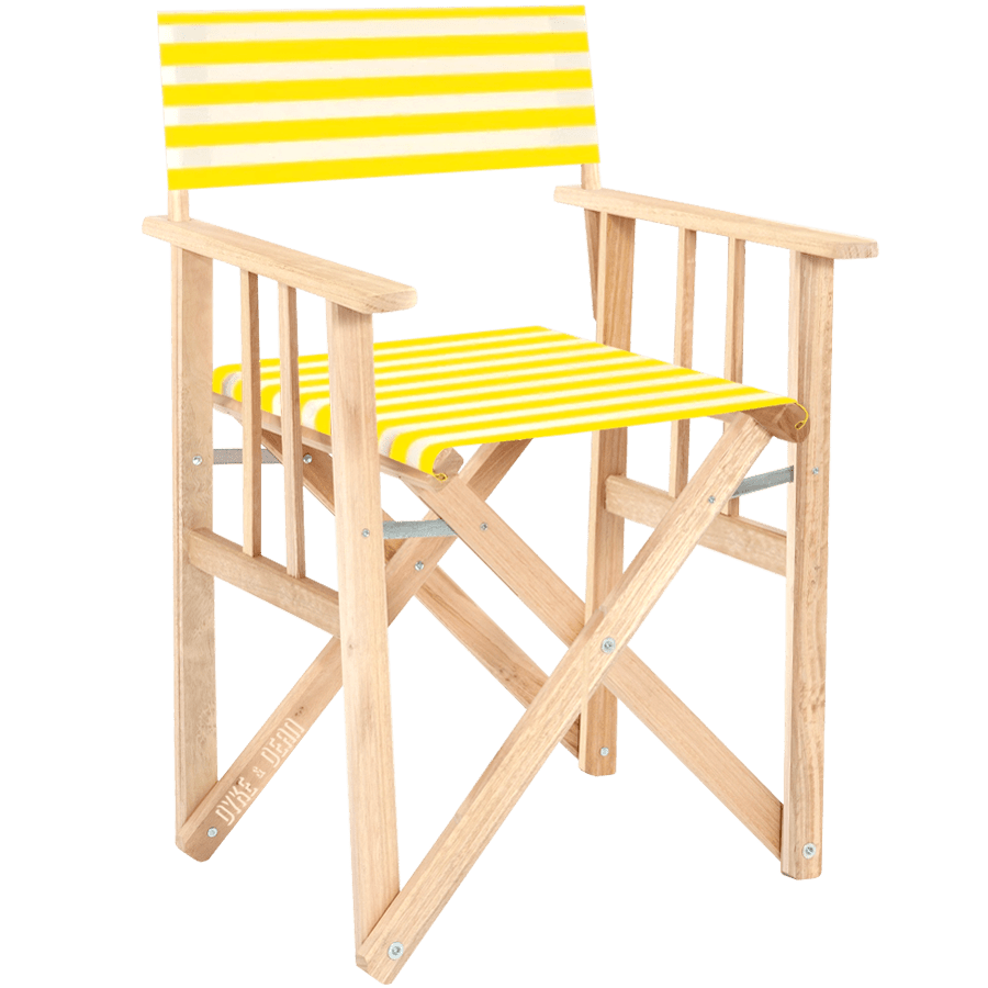 CLASSIC DIRECTOR CHAIR STRIPED COLOURS - DYKE & DEAN