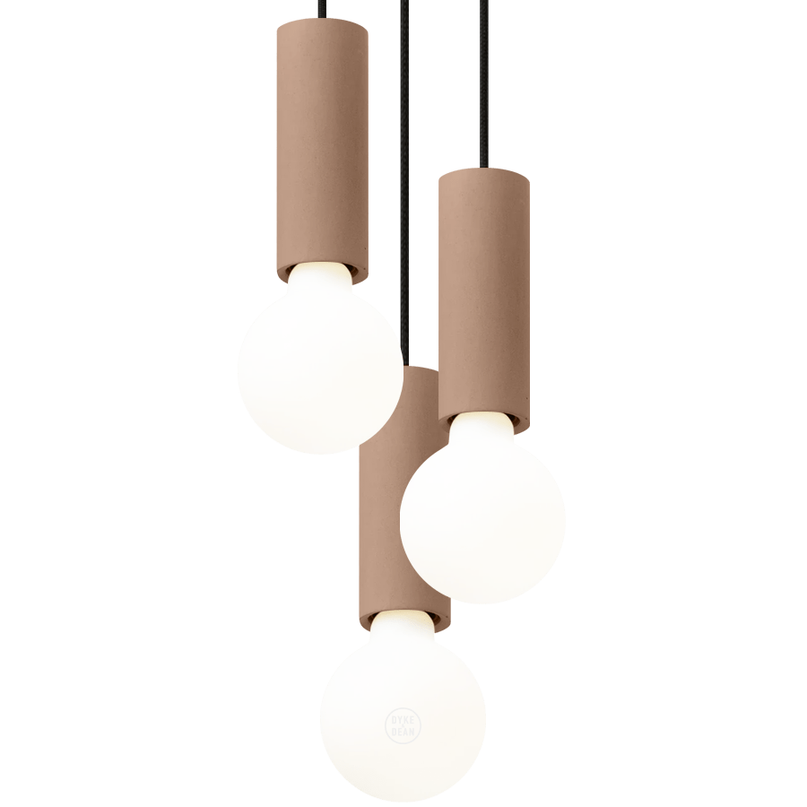 CONCRETE BATON PENDANT TRIO - DYKE & DEAN