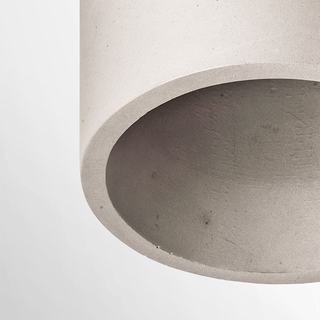 CONCRETE CYLINDER CEILING DOVE GREY - DYKE & DEAN