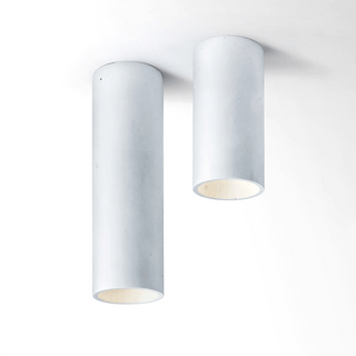 CONCRETE CYLINDER CEILING LIGHT BLUE - DYKE & DEAN