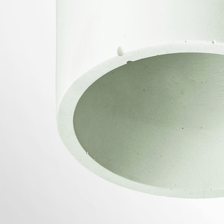 CONCRETE CYLINDER CEILING LIGHT MINT GREEN - DYKE & DEAN