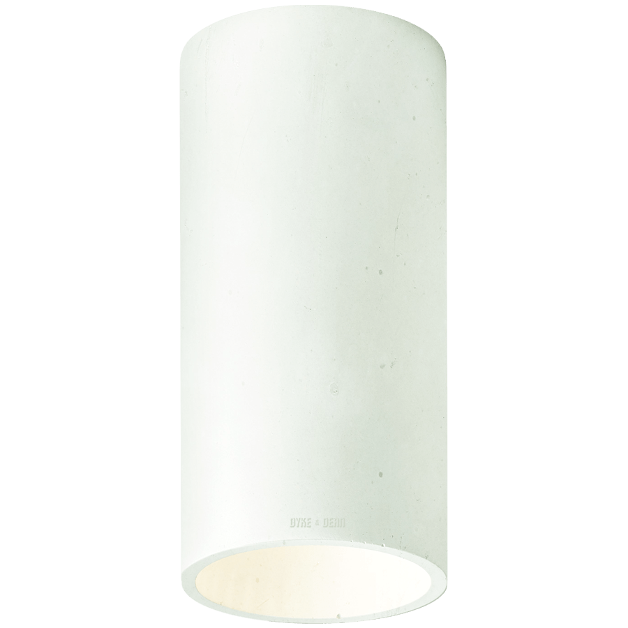 CONCRETE CYLINDER CEILING LIGHT MINT GREEN - DYKE & DEAN