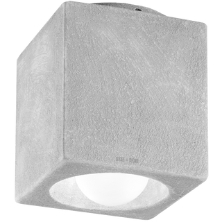 CONCRETE PORCELAIN CUBE CEILING DOWNLIGHT E27 - DYKE & DEAN