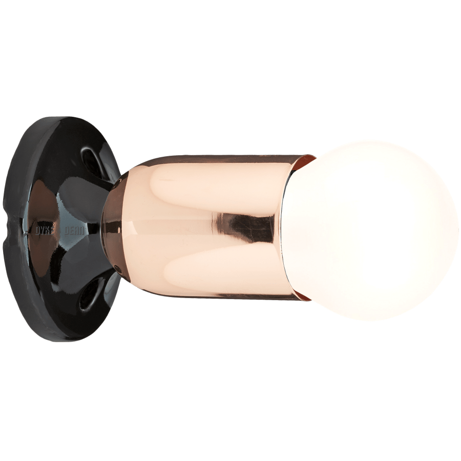 COPPER FIXED STUBBY CERAMIC LAMP - DYKE & DEAN