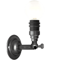 DARK BRASS HEAVY E14 WALL ARM LIGHT - DYKE & DEAN