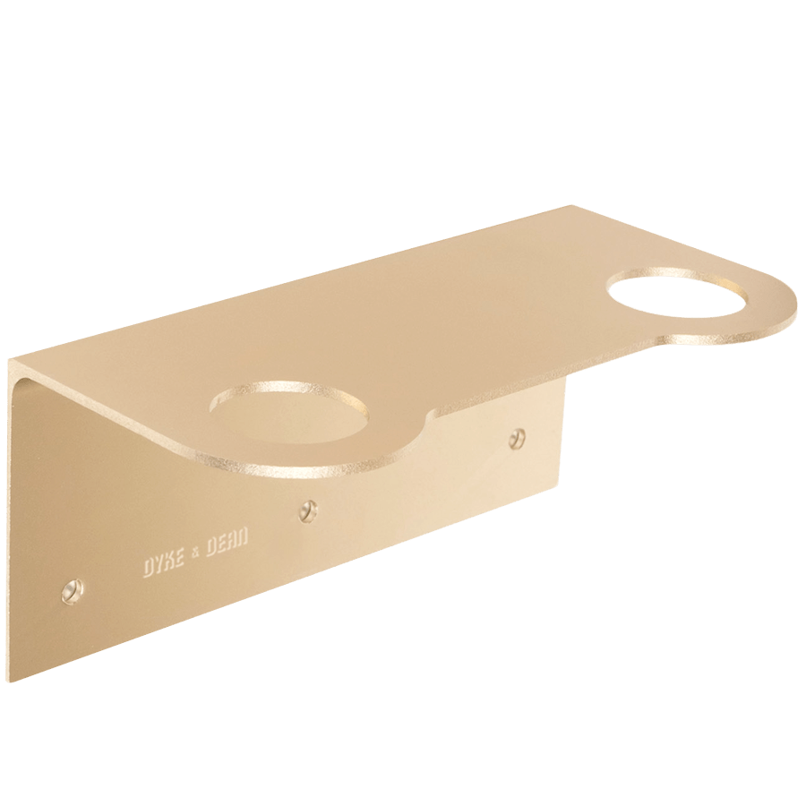 D&D SOAP PUMP DOUBLE WALL BRACKET DULL GOLD - DYKE & DEAN