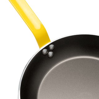 DE BUYER CHOC FRYING PANS YELLOW HANDLES - DYKE & DEAN