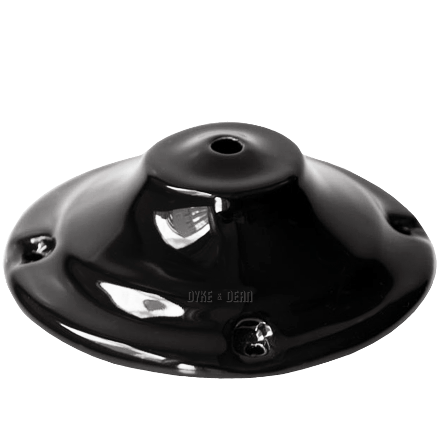 DECO BLACK CEILING ROSE - DYKE & DEAN