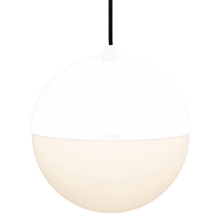 DOME CAPPED OPAL GLOBE PENDANT WHITE 200MM - DYKE & DEAN