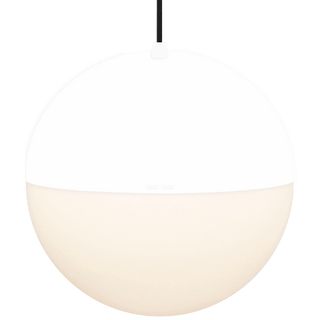 DOME CAPPED OPAL GLOBE PENDANT WHITE 400MM - DYKE & DEAN