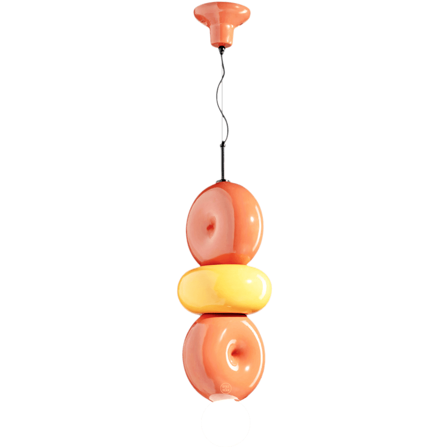 DONUT CERAMIC STACKED PENDANT LAMP - DYKE & DEAN